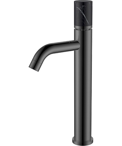 Смеситель для раковины Boheme Stick графит глянец/черный мрамор - фото 12