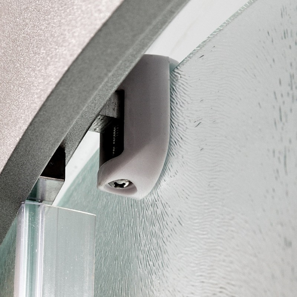 Душевая кабина Deto L 90x90 см без крыши L990N (детальная фотография), со стеклянными задними стенками