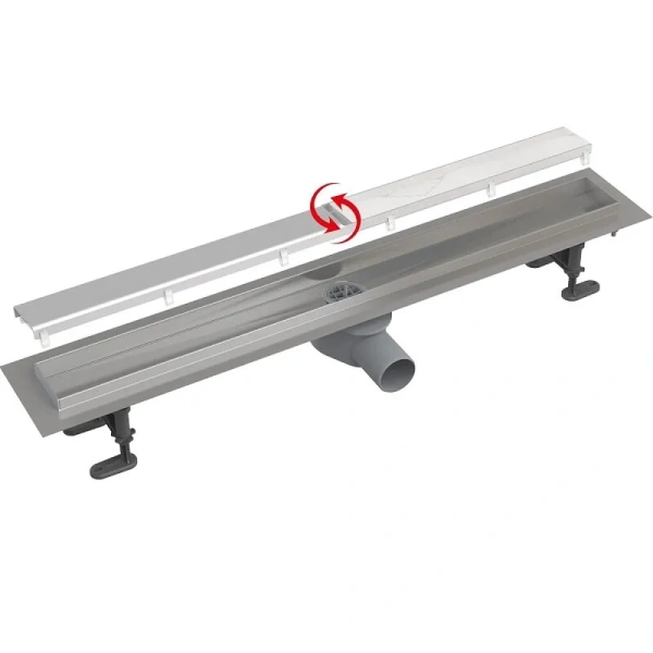 Душевой лоток Alcaplast APZ 65 см с решеткой и опорами APZ13-DOUBLE9-650 (детальная фотография)