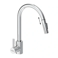 Смеситель для кухни Dorff Logic D30075 с вытяжным изливом