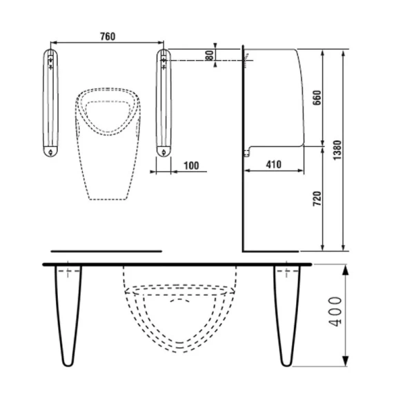 Разделительная стена Jika Split 8476010000001 (детальная фотография), в наличии