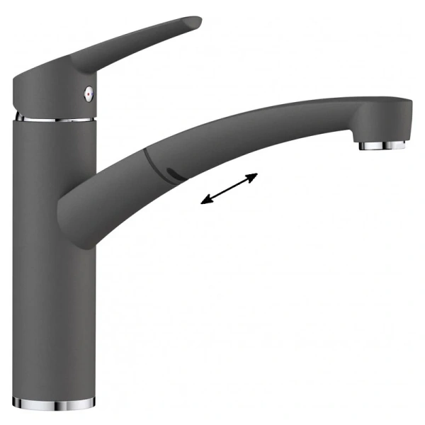 Смеситель для кухни темная скала Blanco Nea-S 520306 (детальная фотография)
