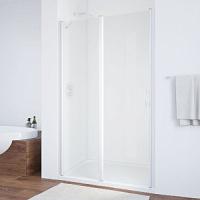 Душевая дверь профиль белый стекло прозрачное Vegas-glass