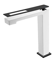 Смеситель для раковины Boheme Q белый/черный