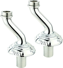 Полуколонны на борт ванны Migliore Cristalia Crystal хром