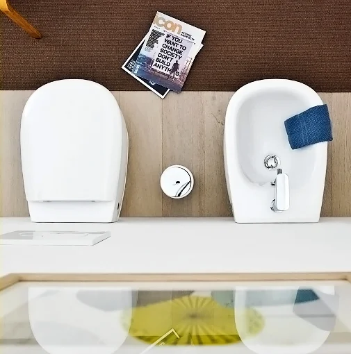 Крышка-сидение с микролифтом ArtCeram Atelier/Azuley белый глянцевый, петли хром AZA001 01 71 (детальная фотография), с микролифтом