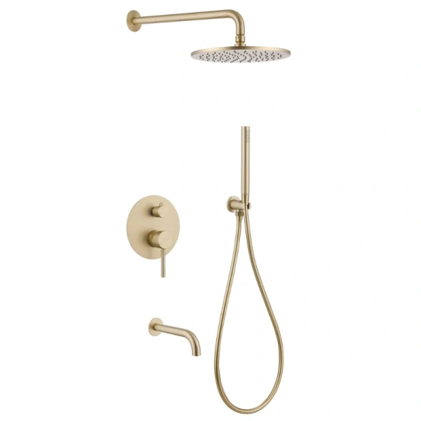 Душевой комплект Abber Wasser Kreis золото матовое AF8117G (детальная фотография)