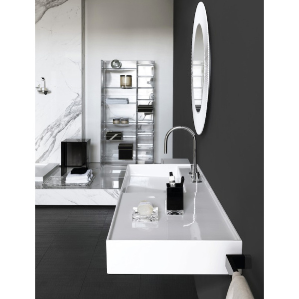 Раковина Laufen Kartell 120 см полка справа 8.1333.2.000.108.1 (детальная фотография), 120 см