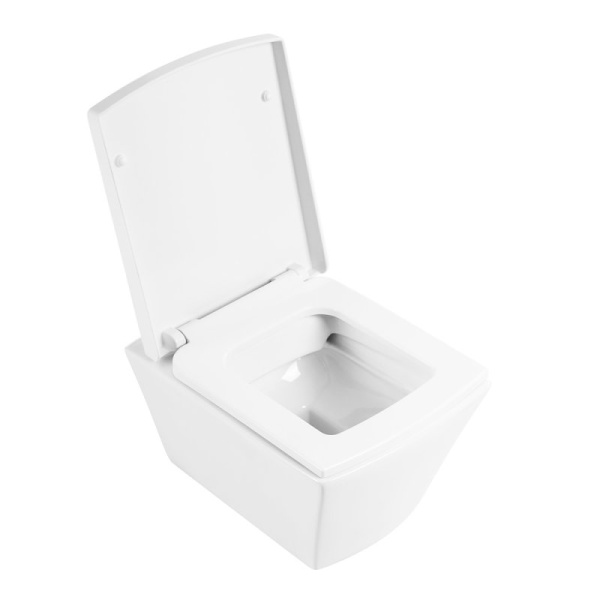 Унитаз подвесной BelBagno Regina безободковый BB104CH (детальная фотография), современные, hi-tech, прямоугольные