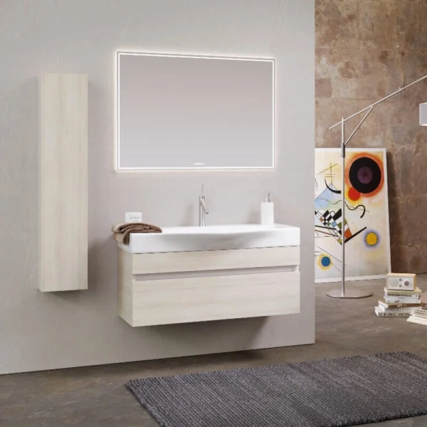 Зеркало с подсветкой Aqwella UM 80 см с сенсорным выключателем UM0208 (детальная фотография), прямоугольные