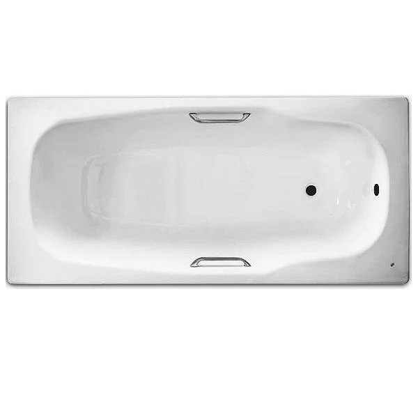 Ванна стальная BLB Atlantica HG B70J handles 170 x 80 см, с отверстиями для ручек, с шумоизоляцией (детальная фотография), стальные