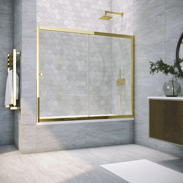 Душевая шторка на ванную Vegas-glass ZV 170 (детальная фотография), прозрачные, рифленые, матовые, узорчатые, тонированные