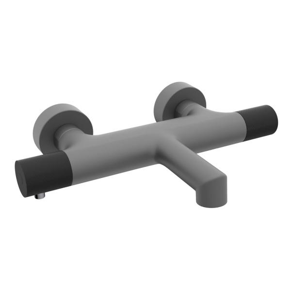 Смеситель для ванны ALTROBAGNO Intento 0216 серый/черный ALTROBAGNOIntento0216GrNe (детальная фотография)