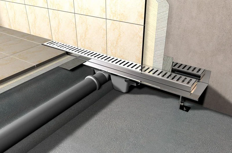 Решетка Alcaplast 65 см хром матовый PURE-650M (детальная фотография), решетка