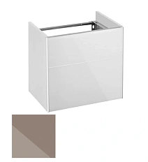 Тумба под раковину левая 50 см корпус:трюфель, фасад:стекло, трюфель Keuco Royal Reflex