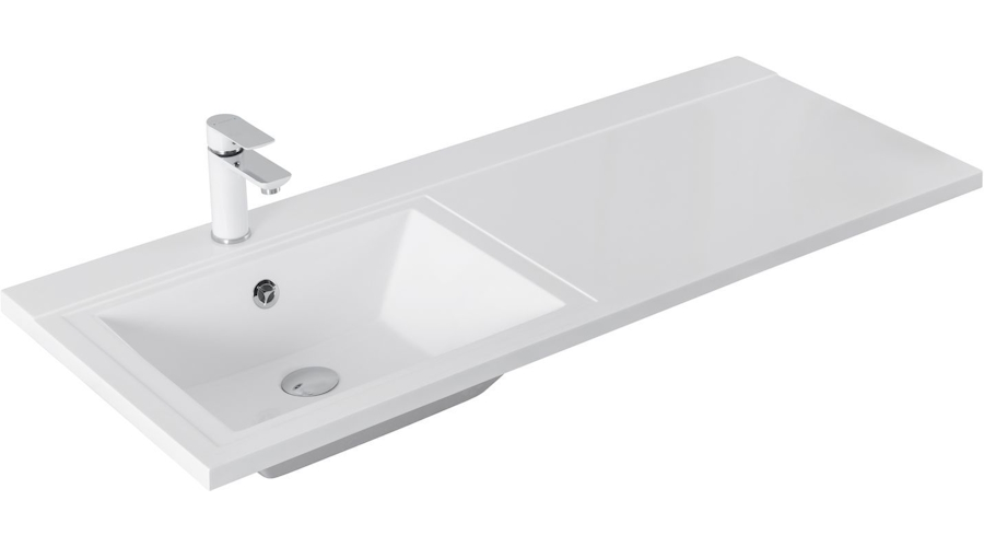 Раковина над стиральной машиной Aquanet Персона 120 см левосторонняя 169618 (детальная фотография), современные, hi-tech