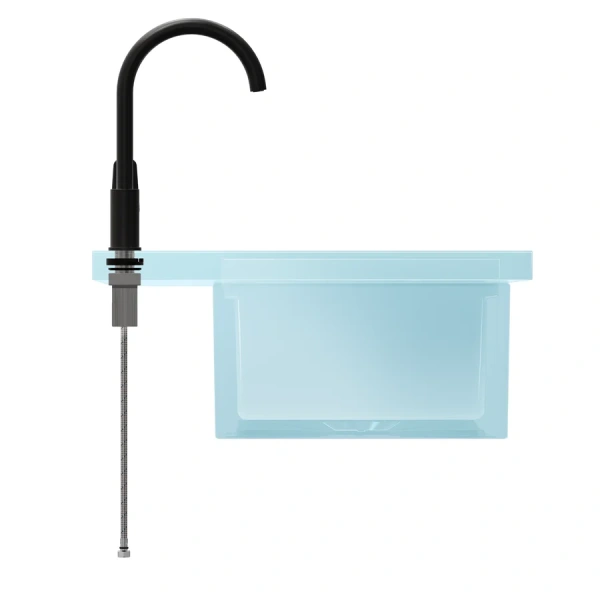 Смеситель для кухни VitrA Flow Soft черный матовый A4341936EXP (детальная фотография), современные, hi-tech