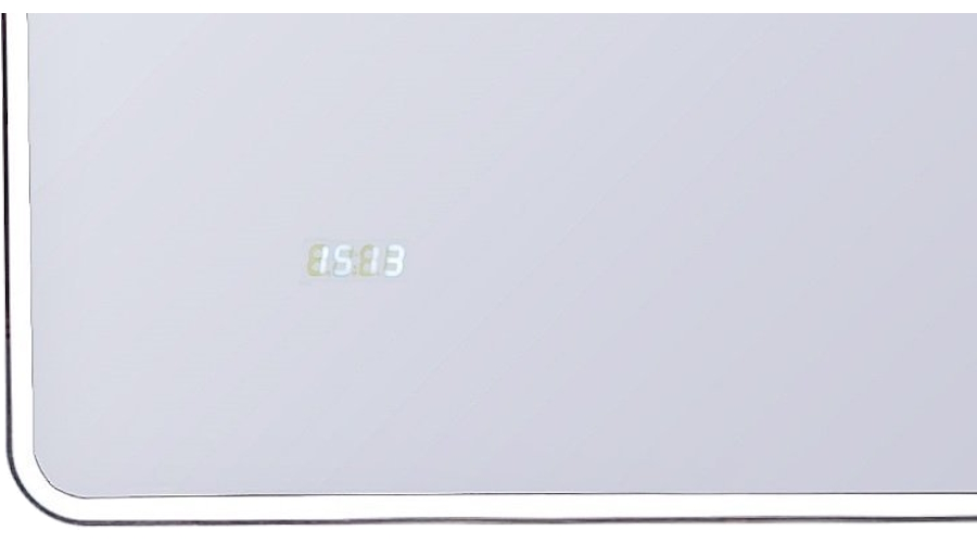 Зеркало с подсветкой Style Line Атлантика 90 см с часами СС-00002213 (детальная фотография), современные, hi-tech