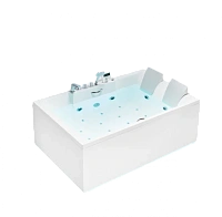 Ванна акриловая гидромассажная SSWW AU818R, 180 x 120 см, с подсветкой, белая