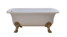 Ванна из искусственного камня Migliore Olivia 174х80 см фурнитура бронза