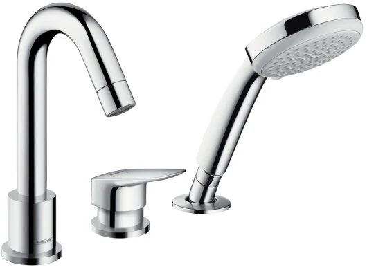 Смеситель для ванны Hansgrohe Logis 71313000 на 3 отверстия (детальная фотография)