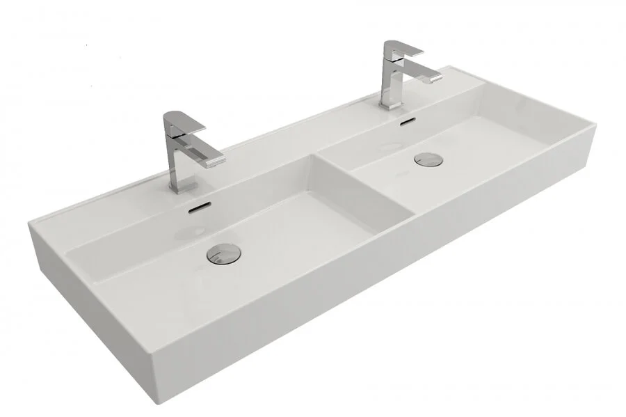 Раковина мебельная Cezares 120 см двойная CZR-MIL-120-2-LVB (детальная фотография)