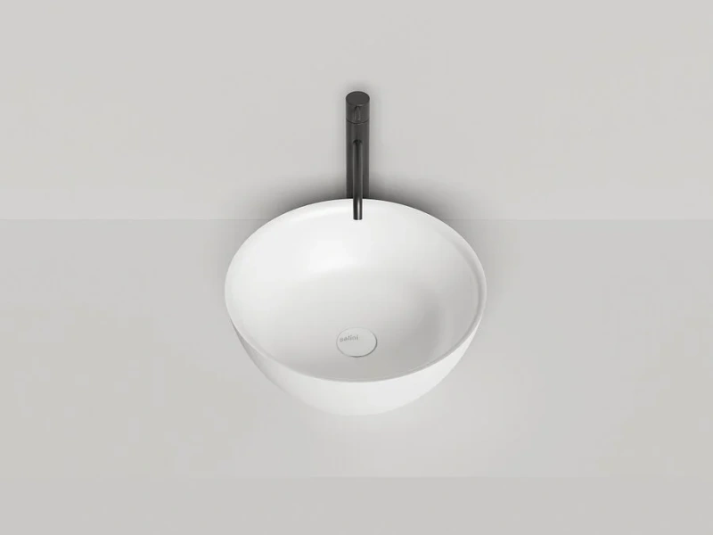 Раковина Salini Alda 02 42 см без донного клапана 1102110G (детальная фотография), белые