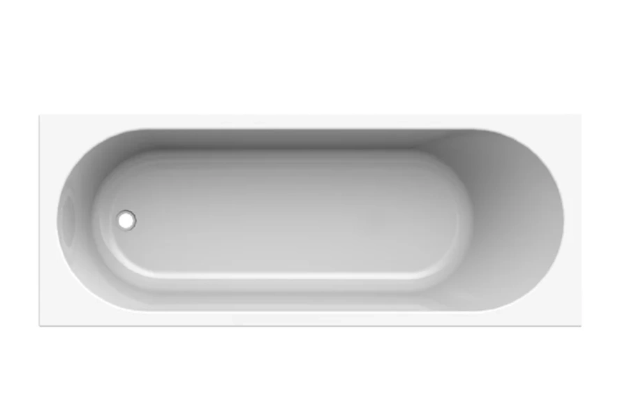 Акриловая ванна Радомир Виктория лайт 2-89-2-0-1-260Р, 170 x 70 см, фронтальный экран, каркас разборный, сифон, слив-перелив автомат в комплекте, белая (детальная фотография)