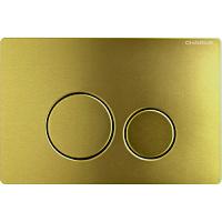 Клавиша смыва Charus Robusto брашированное золото