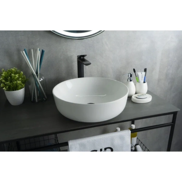 Раковина GID Esfera D1315 42 см белая 51182 (детальная фотография), белые