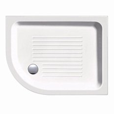 Душевой поддон левый с антискользящим рельефом в керамике GSI H11