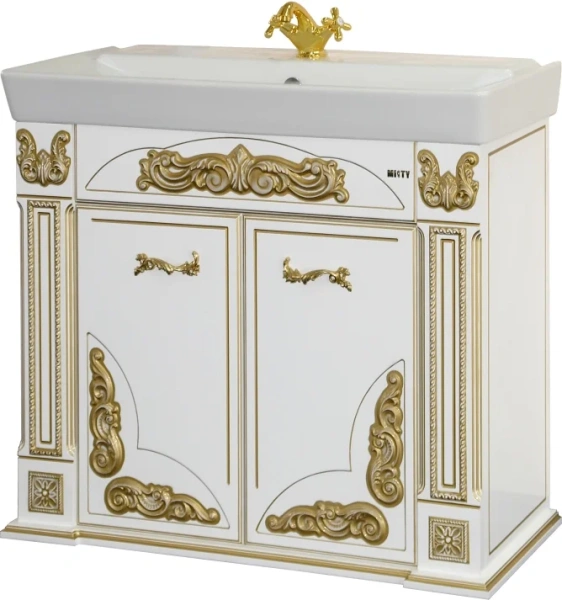 Тумба для раковины, цвет белый, Misty Барокко Л-баР01100-013ПР (детальная фотография) index_4