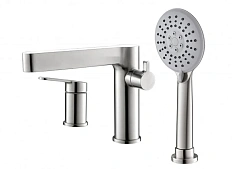 Смеситель для ванны BelBagno Delta на 3 отверстия сатин