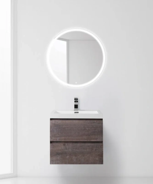 Тумба под раковину подвесная BelBagno Luce 60 см stone LUCE-600-2C-SO-PT (детальная фотография), современная, hi-tech, лофт