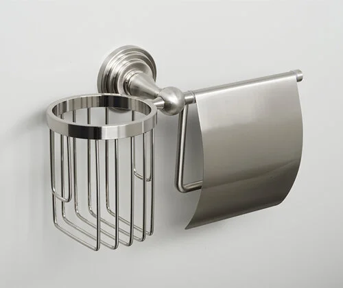 Бумагодержатель с держателем освежителя воздуха WasserKRAFT Ammer никель K-7059 (детальная фотография), другие