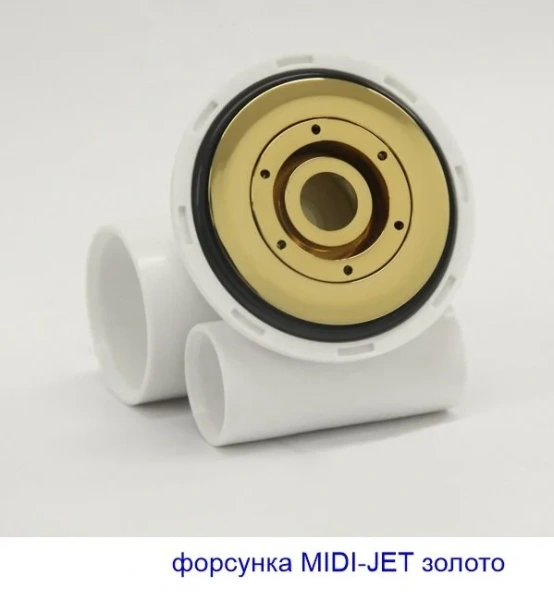 Ванна гидромассажная Whitecross Wave 150 x 70 см, LINE NANO, золото, белый, 0101.150070.100.LINENANO.GL (детальная фотография), прямоугольные