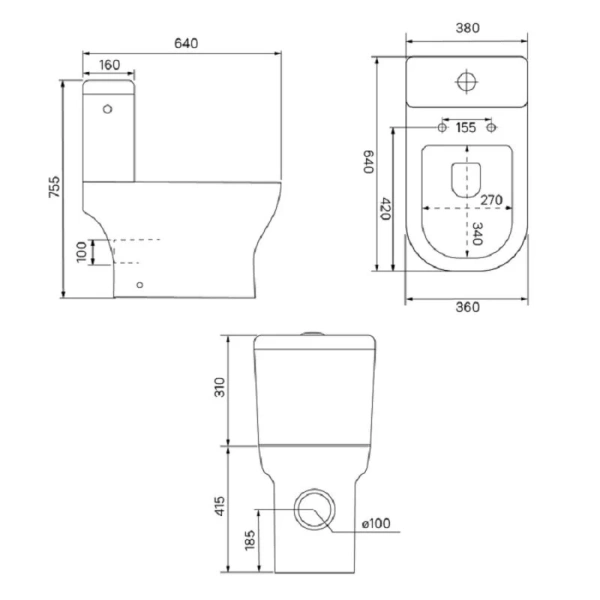 Унитаз компакт IDDIS Drum безободковый DRU2DSEi24 (детальная фотография), современные, hi-tech
