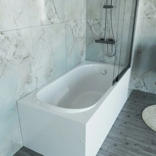 Ванна акриловая Vincea VBT-2A150, 150 x 75 см, без опоры, белый (детальная фотография), без гидромассажа, недорогие