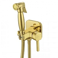Гигиенический душ со смесителем Lemark Solo золото