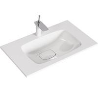 Раковина мебельная Aqwella Malaga 75 см из литьевого мрамора