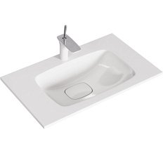 Раковина мебельная Aqwella Malaga 75 см из литьевого мрамора