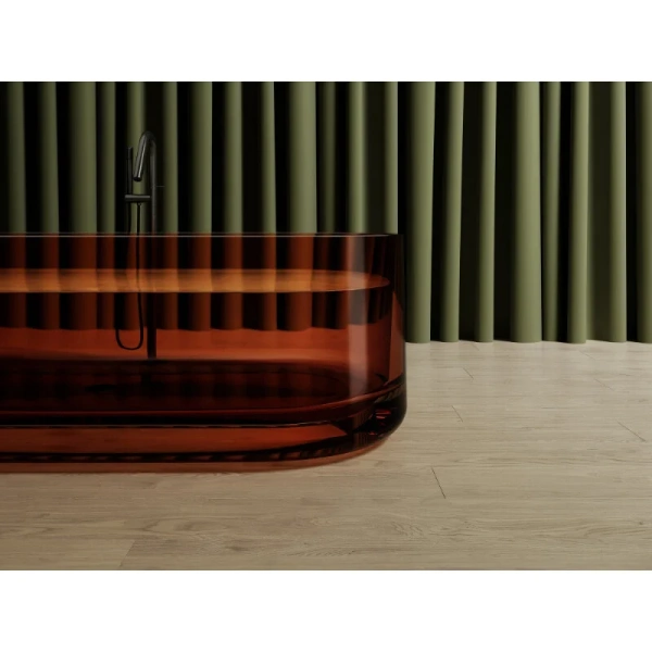 Ванна из полиэфирной смолы Abber Kristall 170x75 см коричневая AT9708Opal (детальная фотография), 170x75 см