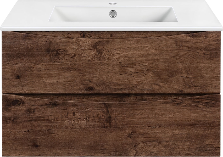 Тумба под раковину подвесная Vincea Mia 80,7 см R.Wood VMC-2MC800RW (детальная фотография)