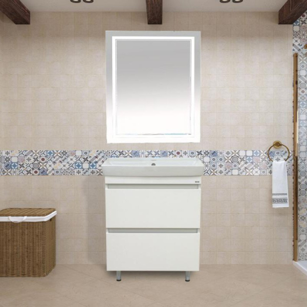 Тумба с раковиной напольная Misty Енисей 60 см с ящиками (детальная фотография), в наличии, нет в наличии