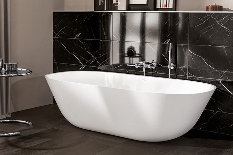 Ванна отдельностоящая Quaryl Villeroy & Boch Theano 175х80 UBQ175ANH7F2BCV (детальная фотография), квариловые