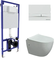 Унитаз с инсталляцией BERGES Okus белый