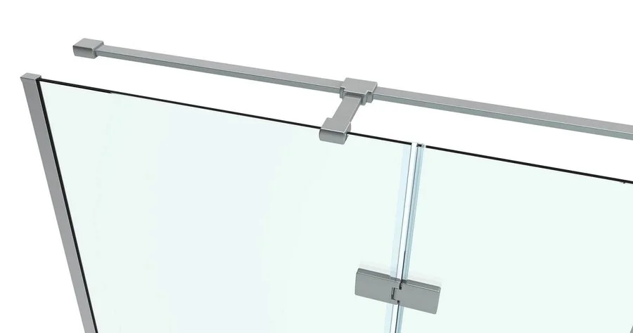 Душевой уголок Black&White Stellar Wind 100x100 см профиль хром стекло прозрачное 7011010 (детальная фотография), нет в наличии