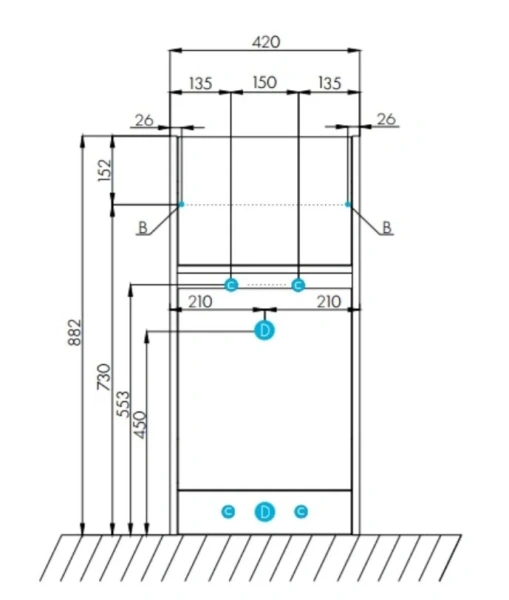 Тумба под раковину напольная Акватон Лондри 40 см белый глянец 1A236001LH010 (детальная фотография), современная, hi-tech