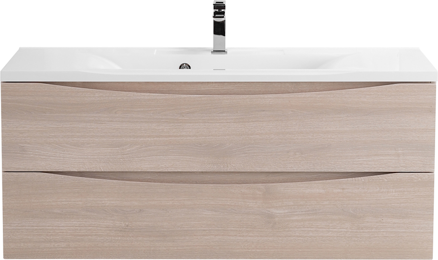 Тумба под раковину подвесная BelBagno Marino 120 см с двумя выкатными ящиками, rovere grigio MARINO-1200-2C-SO-RG-P (детальная фотография), современная, hi-tech