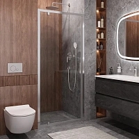 Душевая дверь в нишу Cezares Molveno 90 см с прозрачным стеклом